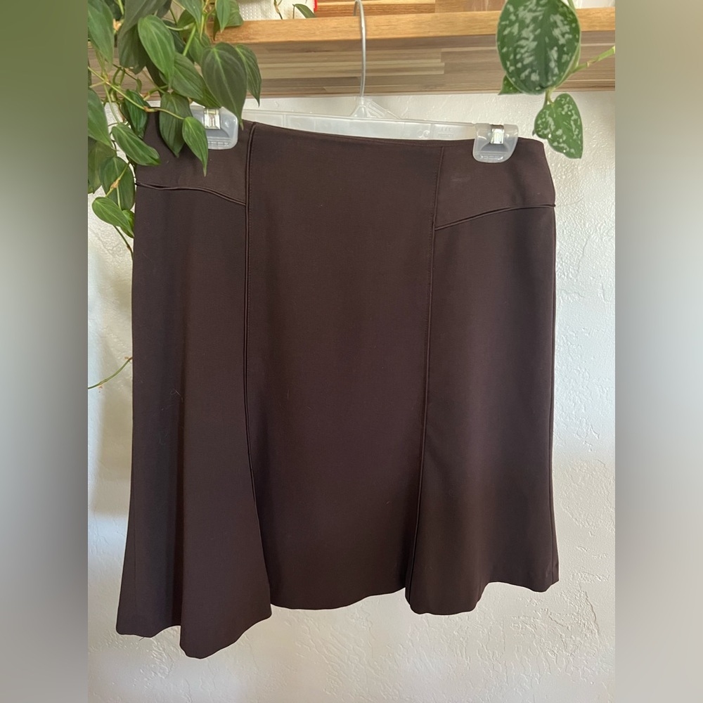 Worthington ALine Skirt. Size: 8P. Brown Color.